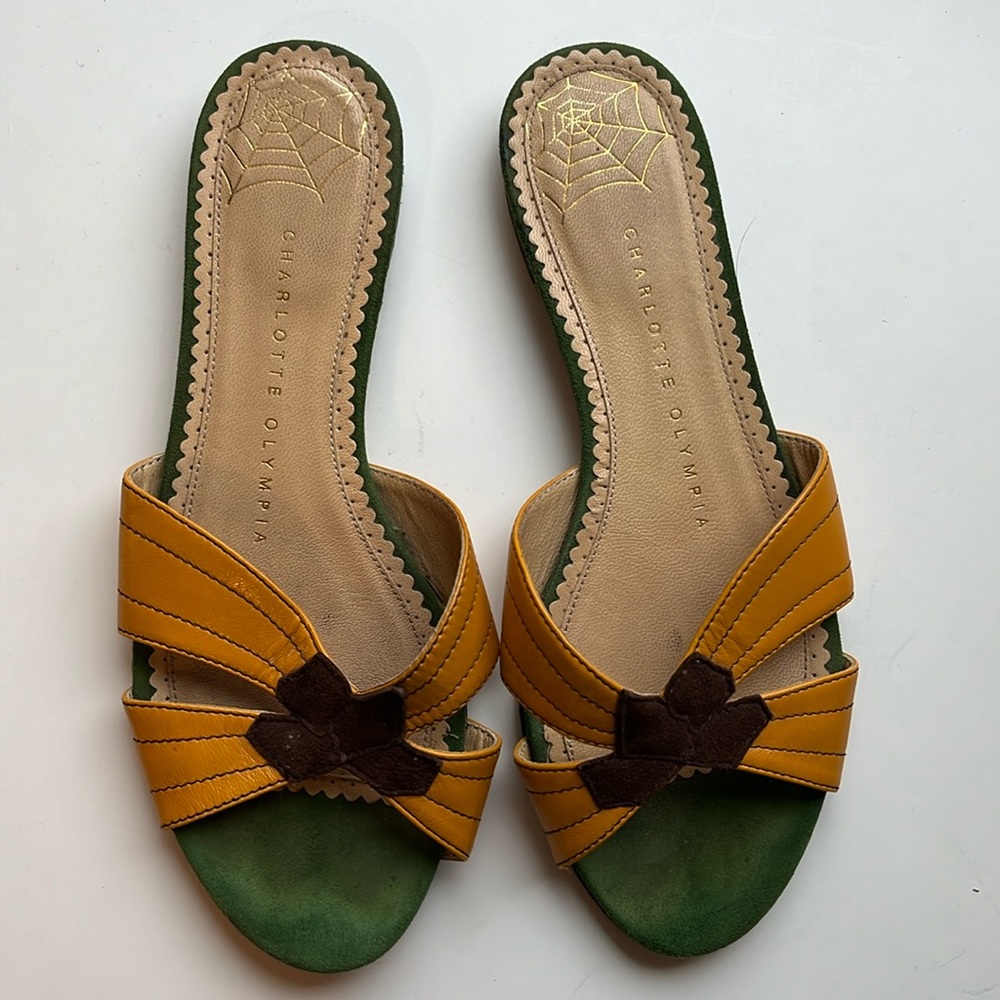 Charlotte Olympia banana slides 36.5